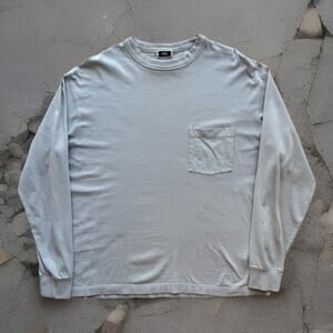 Kith Shirt Medium Light Gray Long Sleeve Cotton New York California Streetwear